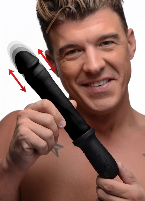 8X Auto Pounder Vibrating and Thrusting Dildo 