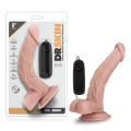 Dr. Skin 8in Vibrating Cock W/ Suction Cup