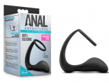 Anal Adv Platinum Cock Ring Plug Black