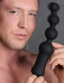  Deluxe Voodoo Beads 10X Silicone Anal Beads Vibrator