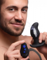  8X Volt Drop Vibrating and E-Stim Silicone Prostate Massager with Remote