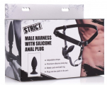 Strict Male Harness w Silicone Butt Plug