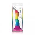 Rainbow Colours Pride 6" Wave Dildo