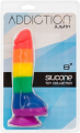 Rainbow Addiction Silicone Justin 8" Dildo