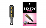 Rainbow "Spank Me" Paddle Pin