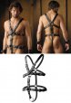 Strict Leather Body Harness with Cock Ring (X-Large)
