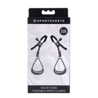 Velvet Noir Tuggable Nipple Clamps