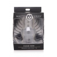 Clear View Hollow Anal Plug XL Master Series