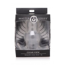 Clear View Hollow Anal Plug XL Master Series