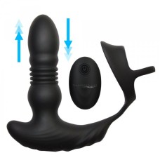 Thunderplugs 10x Thrusting Plug w Cock & Ball Ring