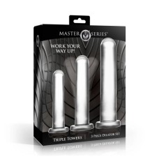 Master Series Triple Towers 3 Pcs Anal Dilator Set
