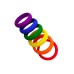 .PRIDE Silicone Cockring 6 Pack