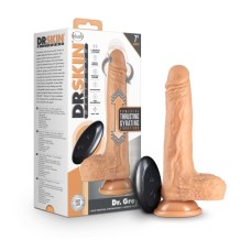 Dr Skin 7" Thrusting Dildo Vanilla