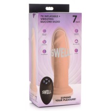 Swell 7x Inflatable Vibrating 7" Dildo w Remote