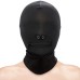 Fetish Fantasy Zippered Mouth Hood Black