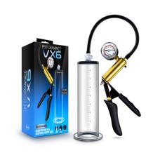 Preformance VX6 Vacuum Penis Pump w Brass Trigger Pressure Gauge 